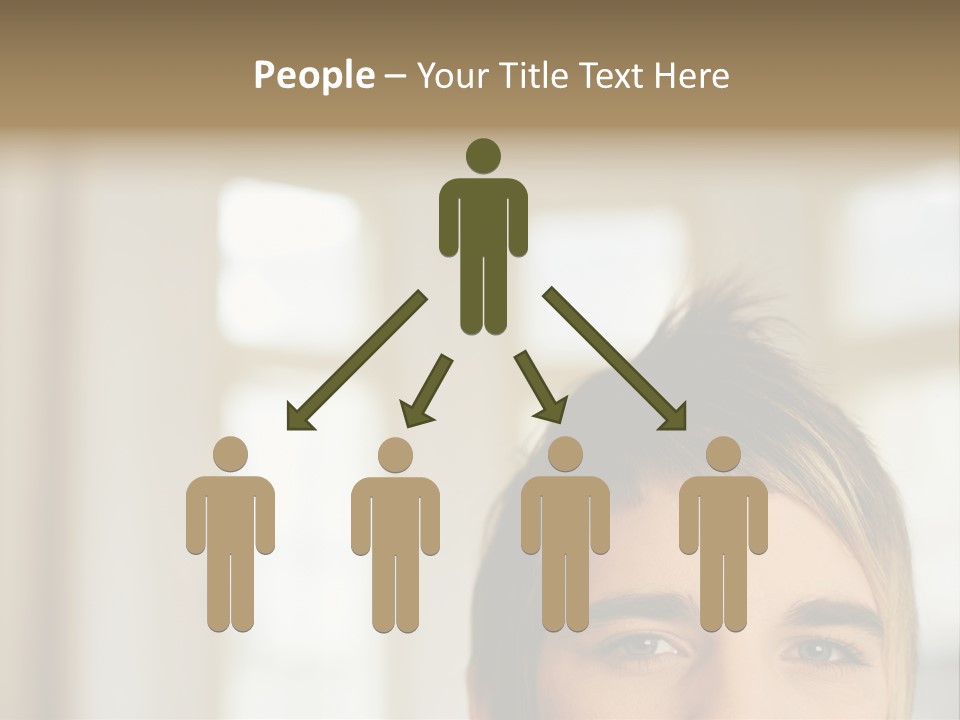 Man With Funky Hairstyle PowerPoint Template