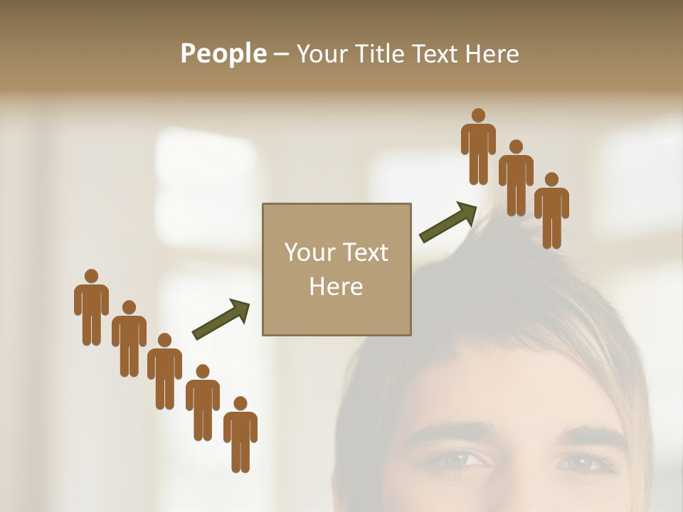 Man With Funky Hairstyle PowerPoint Template