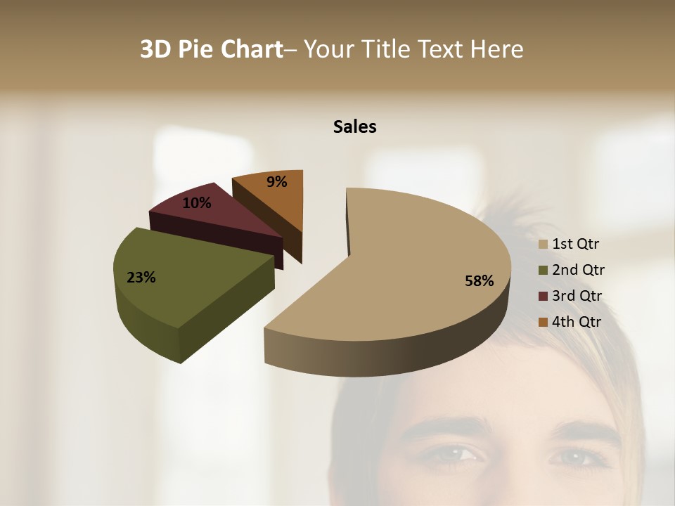 Man With Funky Hairstyle PowerPoint Template