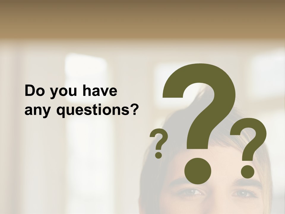 Man With Funky Hairstyle PowerPoint Template