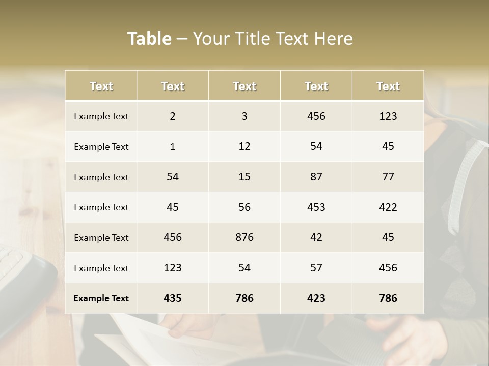 Woman Showing Work To Man PowerPoint Template