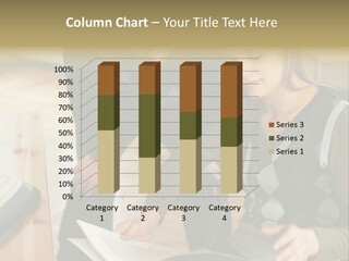 Woman Showing Work To Man PowerPoint Template