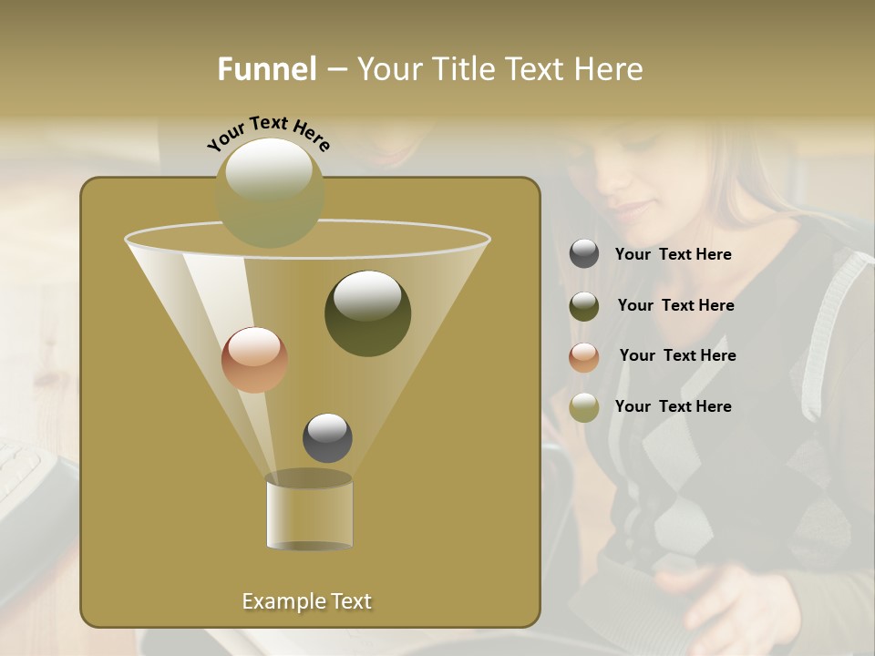 Woman Showing Work To Man PowerPoint Template