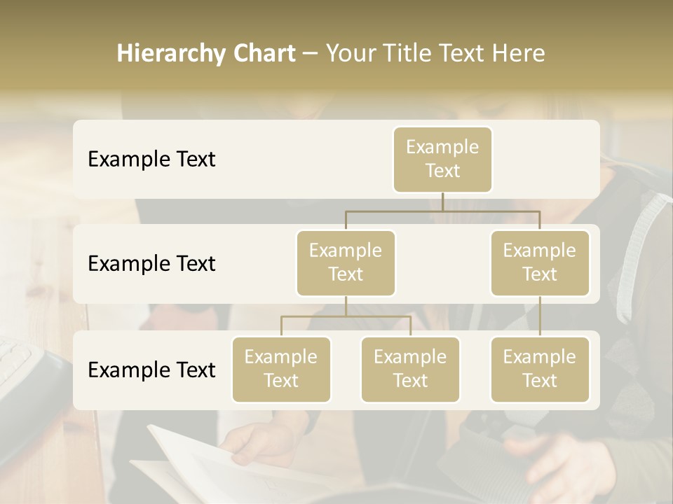 Woman Showing Work To Man PowerPoint Template