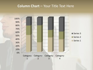 Man Enjoying His Music PowerPoint Template