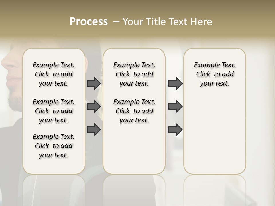 Man Enjoying His Music PowerPoint Template