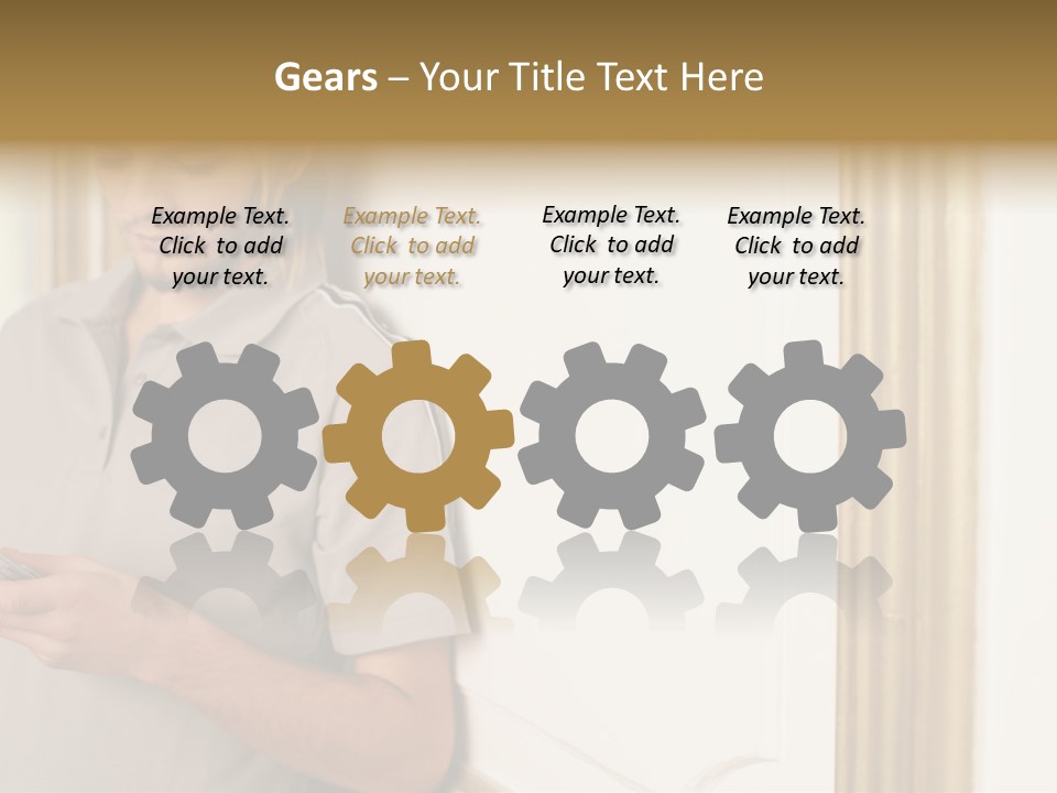 Royaltyfreephoto Ornate Greycolour PowerPoint Template