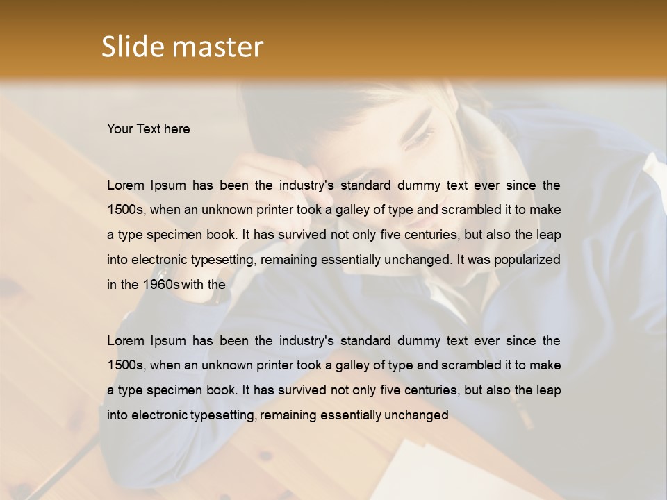 Man Hand  PowerPoint Template