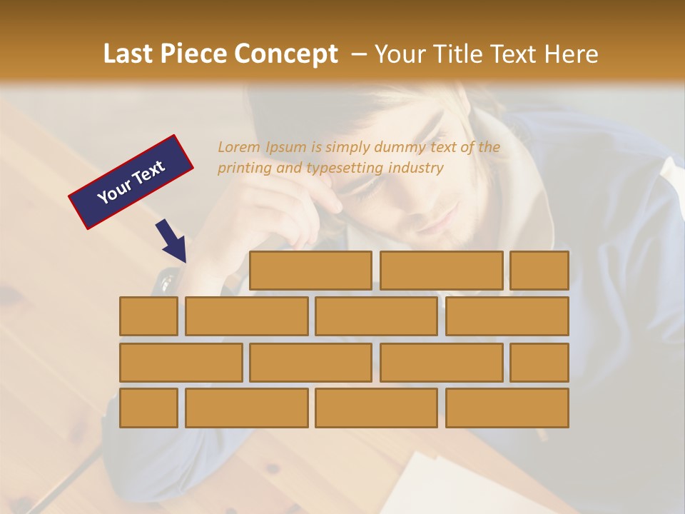 Man Hand  PowerPoint Template