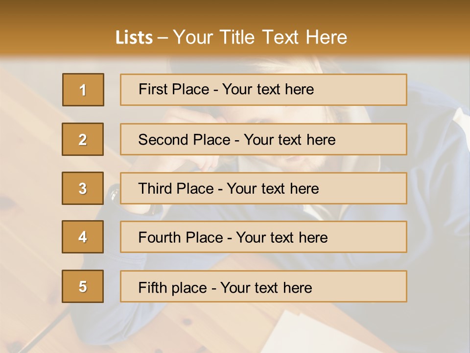 Man Hand  PowerPoint Template