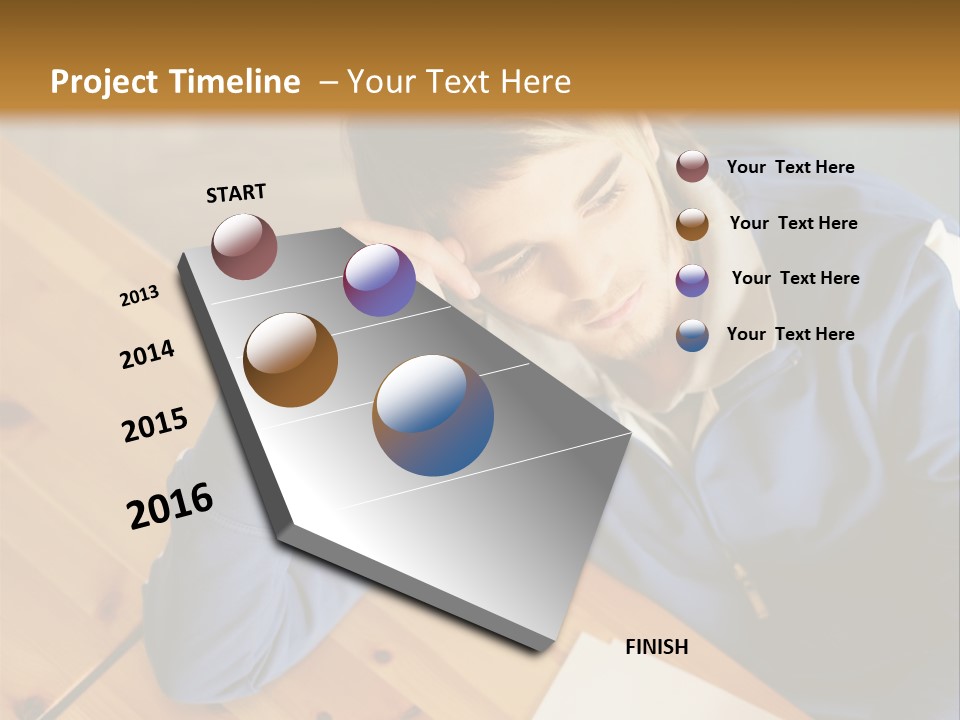 Man Hand  PowerPoint Template