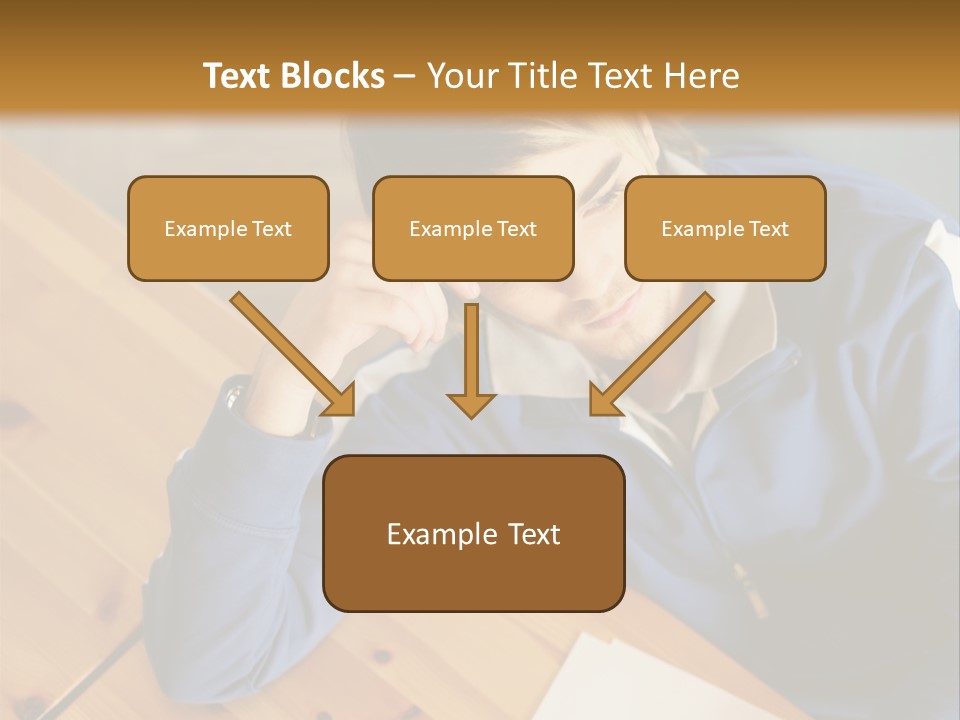 Man Hand  PowerPoint Template