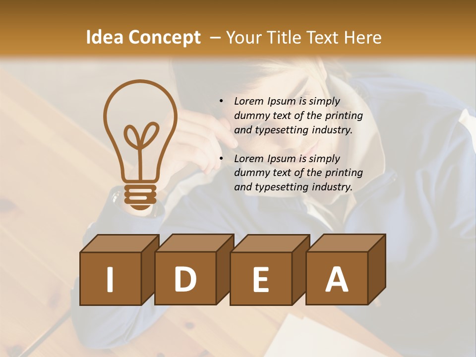 Man Hand  PowerPoint Template