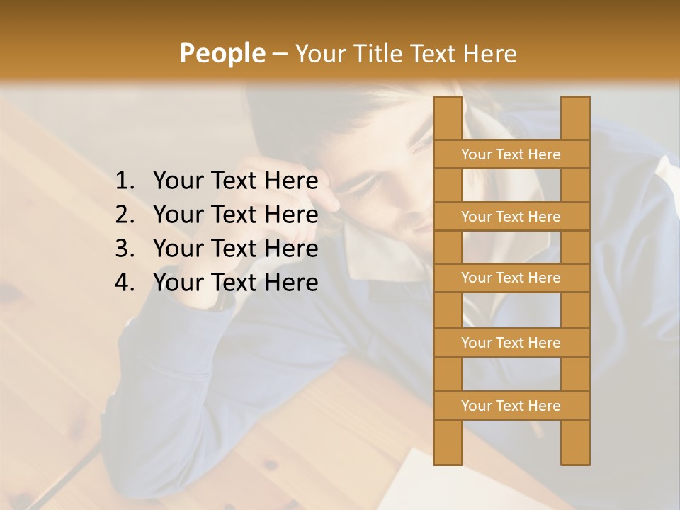 Man Hand  PowerPoint Template