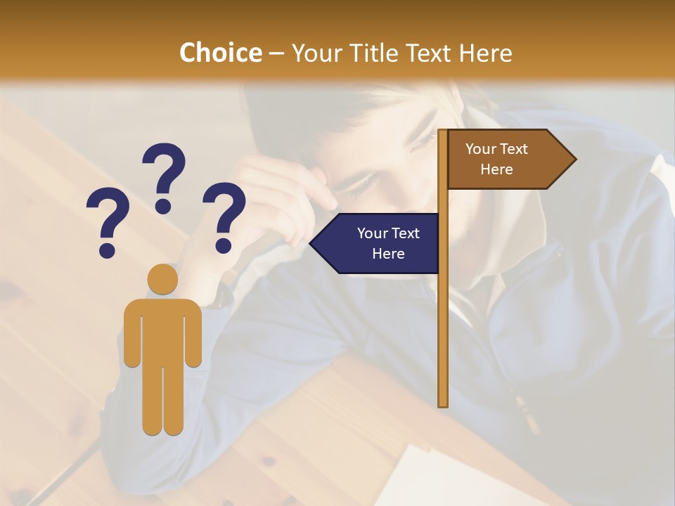 Man Hand  PowerPoint Template