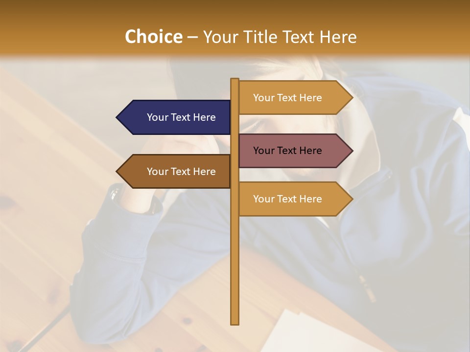 Man Hand  PowerPoint Template