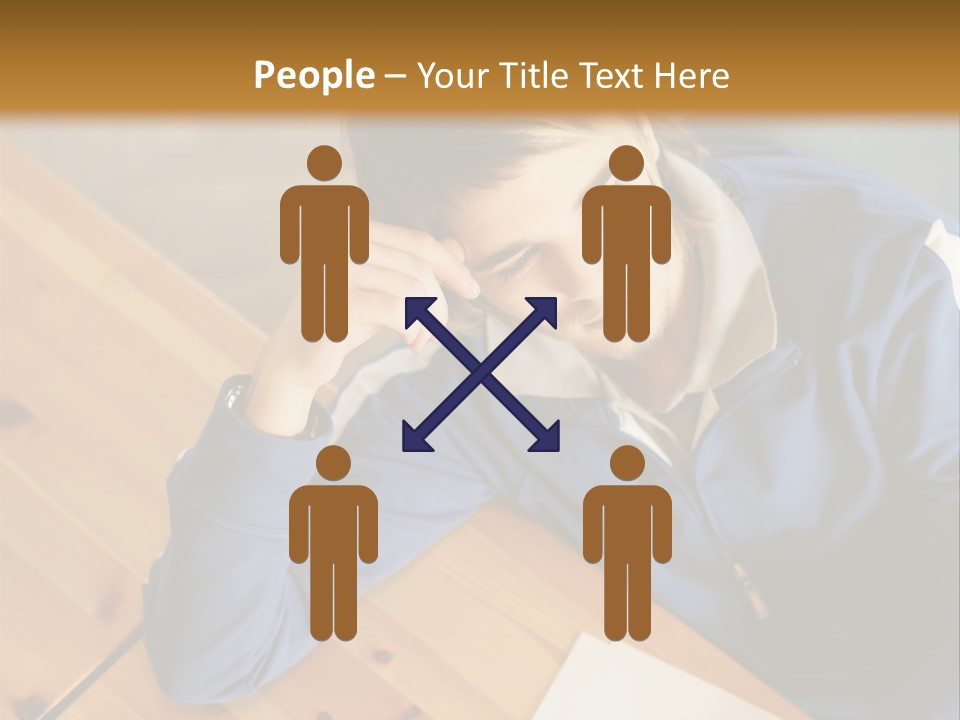 Man Hand  PowerPoint Template