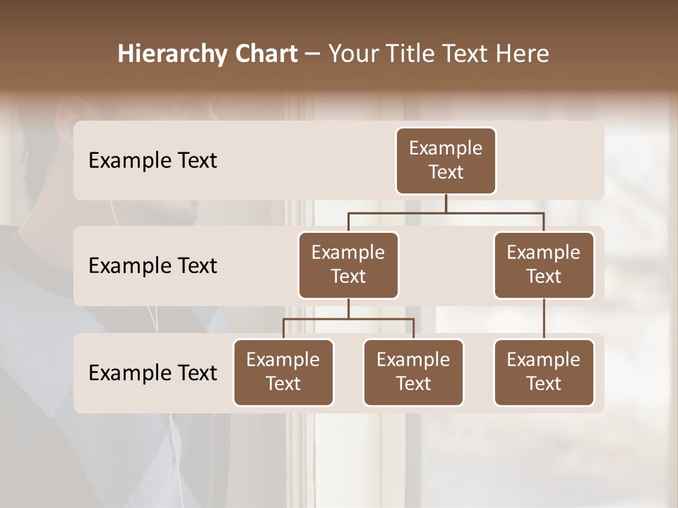 Looking Print Blue PowerPoint Template
