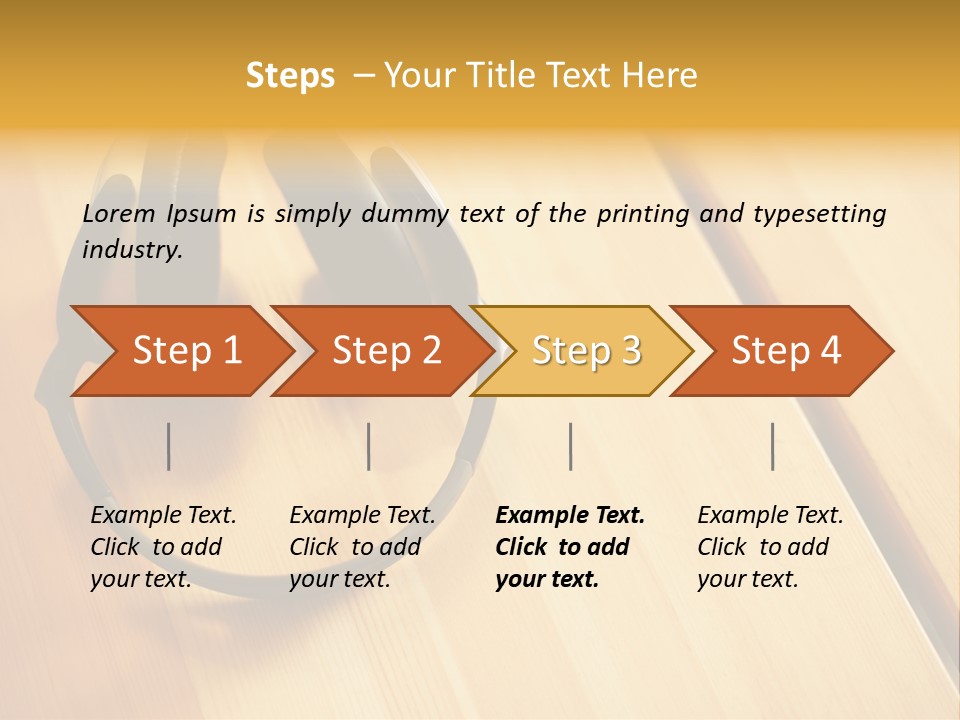 Picture Desk Nobody PowerPoint Template