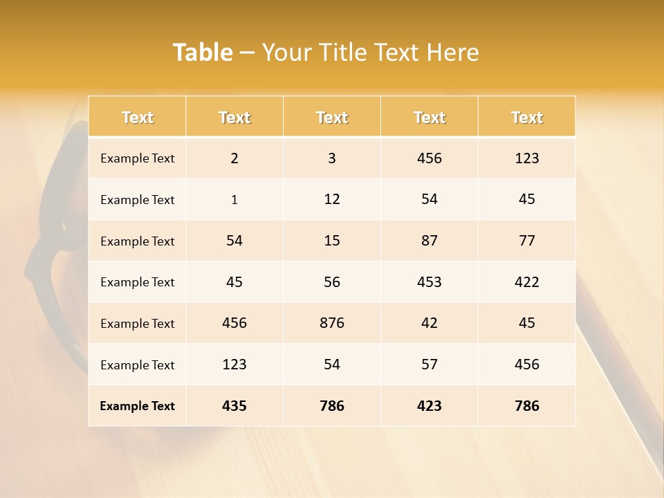 Picture Desk Nobody PowerPoint Template