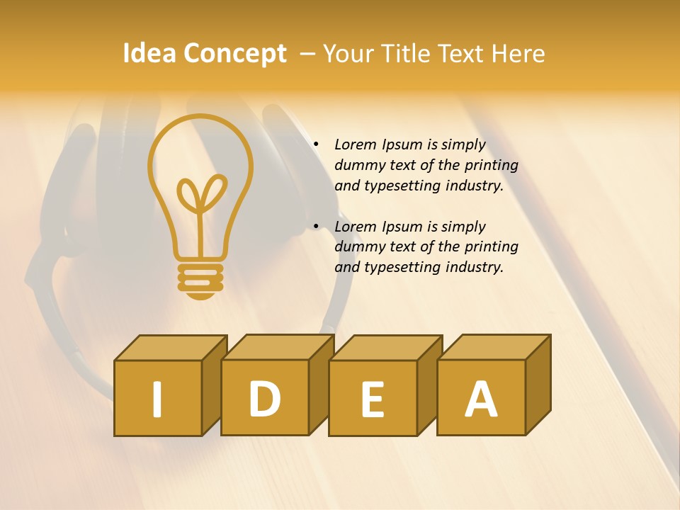 Picture Desk Nobody PowerPoint Template