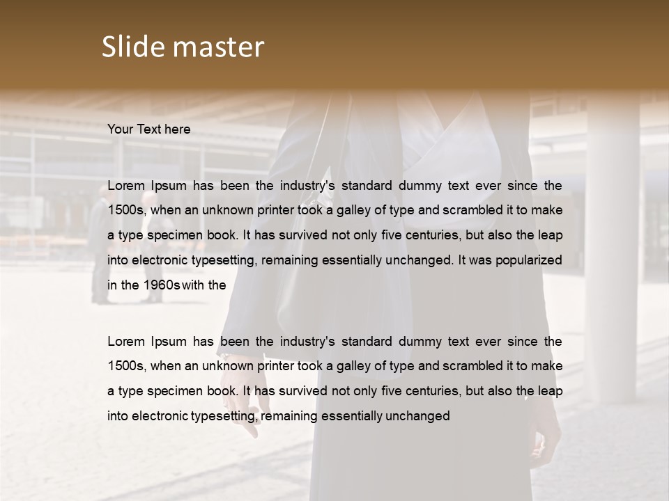 Woman Posters Sleeping PowerPoint Template