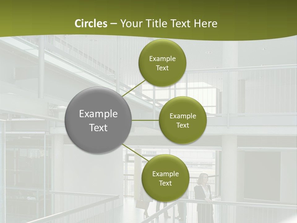 Mural Royaltyfree Maturewoman PowerPoint Template