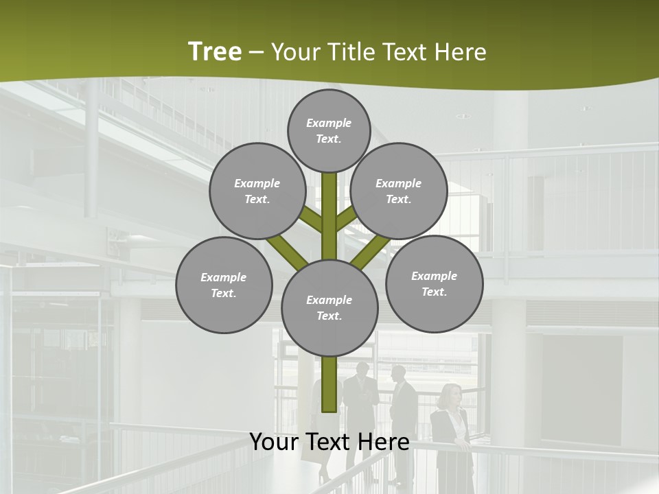 Mural Royaltyfree Maturewoman PowerPoint Template