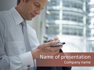 Stockphotograph Male Print PowerPoint Template