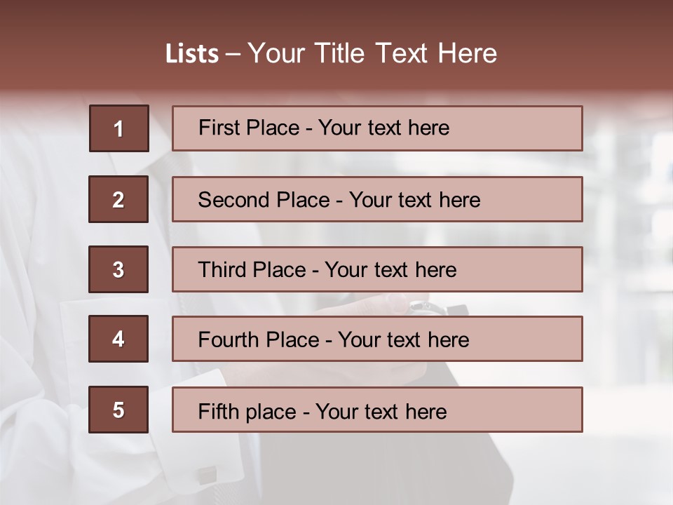 Stockphotograph Male Print PowerPoint Template