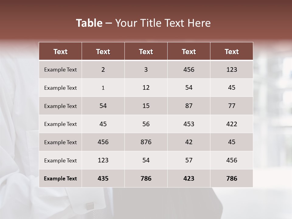 Stockphotograph Male Print PowerPoint Template