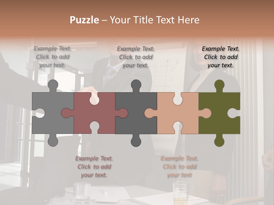 Business People Meeting PowerPoint Template