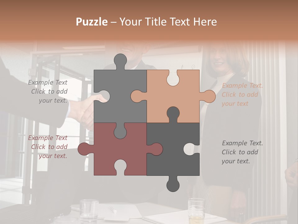 Business People Meeting PowerPoint Template