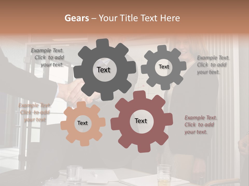 Business People Meeting PowerPoint Template