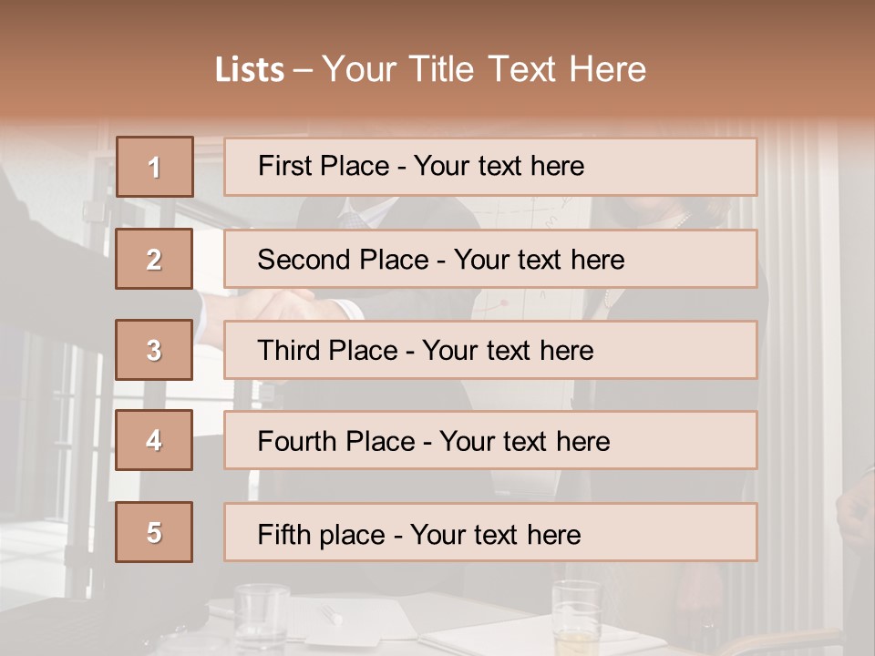 Business People Meeting PowerPoint Template