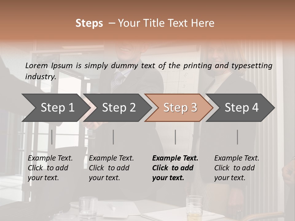Business People Meeting PowerPoint Template