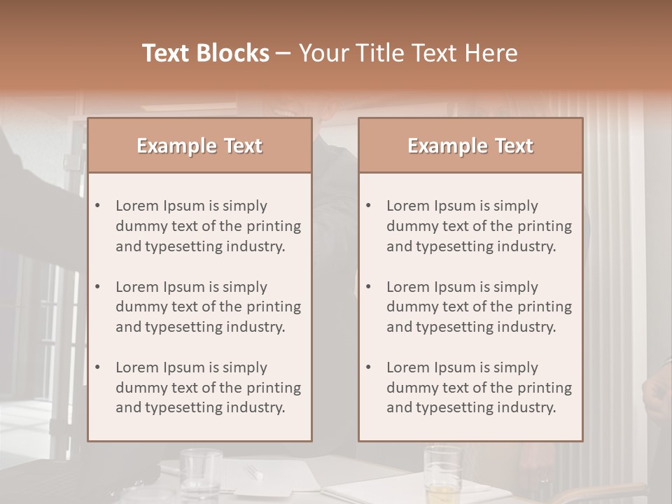 Business People Meeting PowerPoint Template