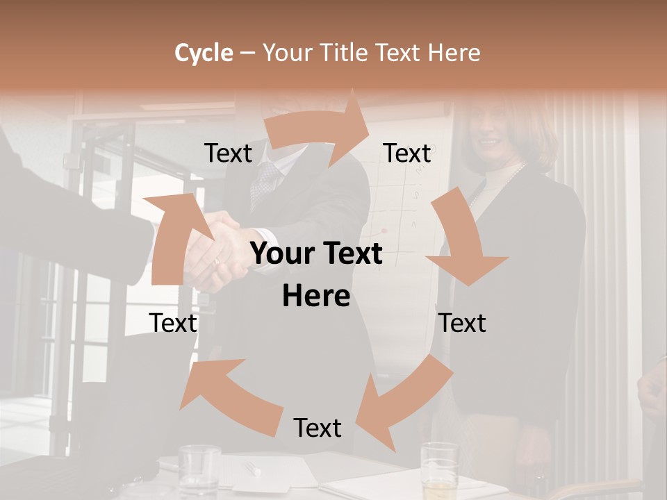 Business People Meeting PowerPoint Template