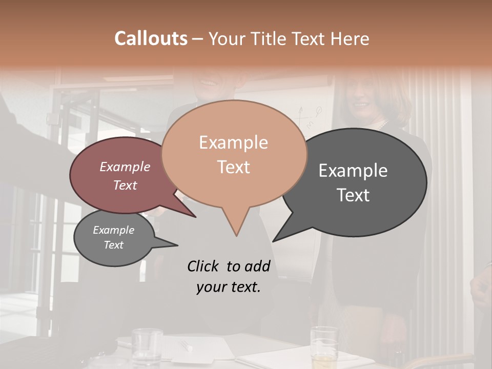 Business People Meeting PowerPoint Template