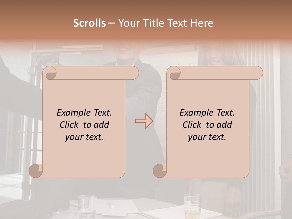 Business People Meeting PowerPoint Template