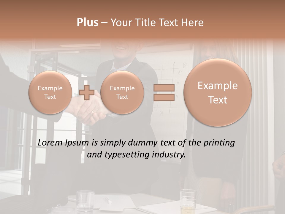 Business People Meeting PowerPoint Template