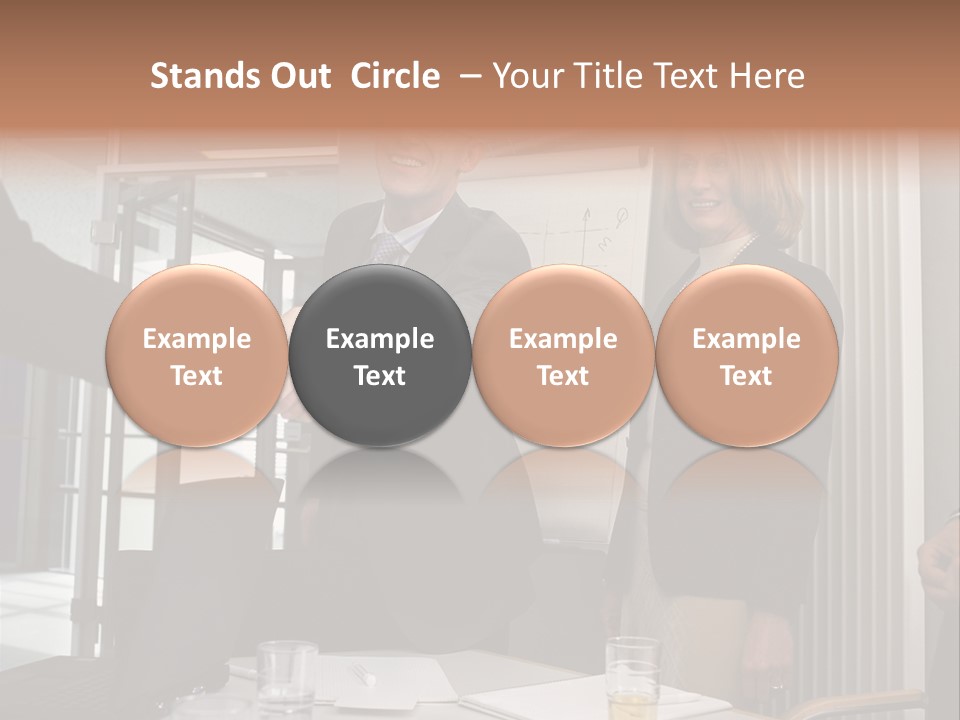 Business People Meeting PowerPoint Template