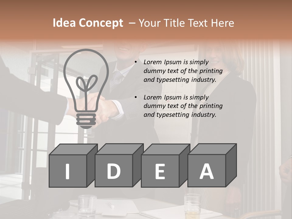 Business People Meeting PowerPoint Template