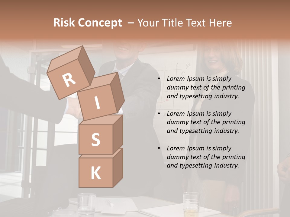 Business People Meeting PowerPoint Template
