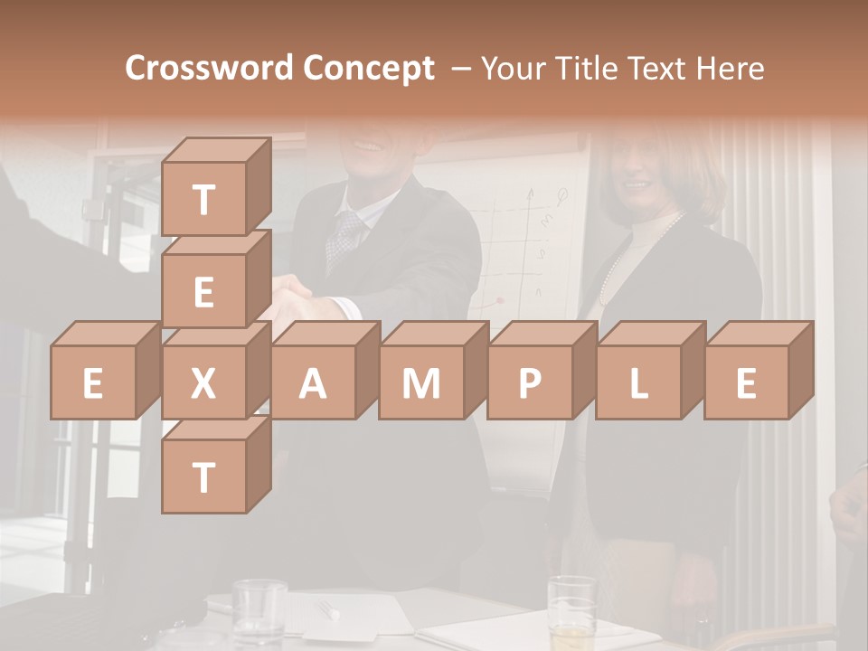 Business People Meeting PowerPoint Template