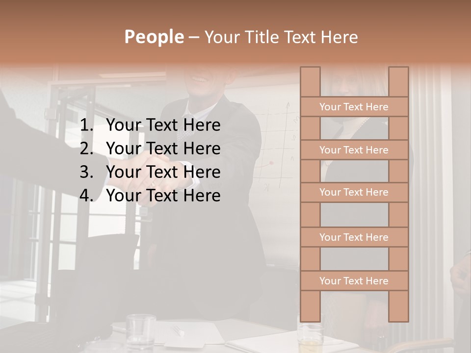 Business People Meeting PowerPoint Template