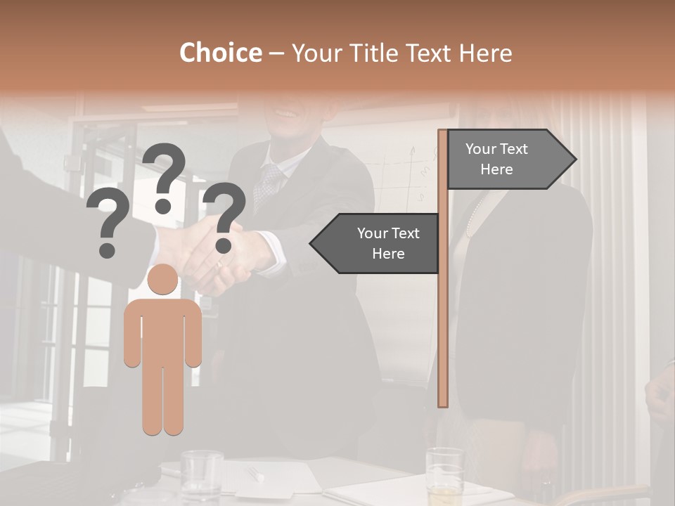 Business People Meeting PowerPoint Template