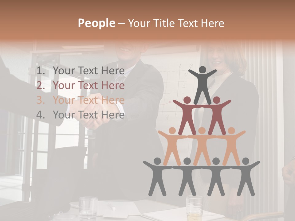 Business People Meeting PowerPoint Template