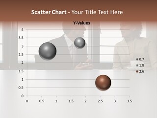 Two Business People In Conversation PowerPoint Template