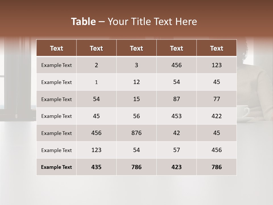 Two Business People In Conversation PowerPoint Template